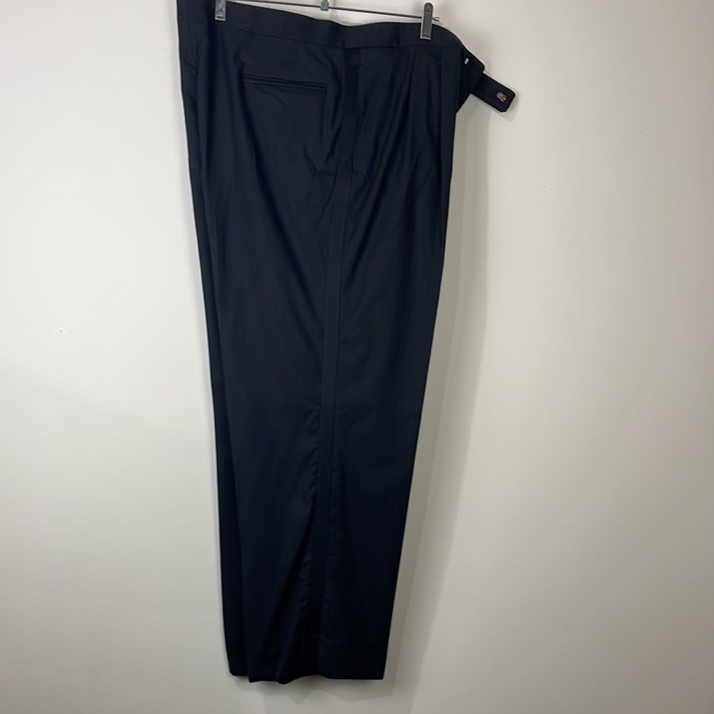 Royal Classic Tom James Black Pinstripe Custom Tux Tuxedo Suit One-button 46 - Picture 8 of 16
